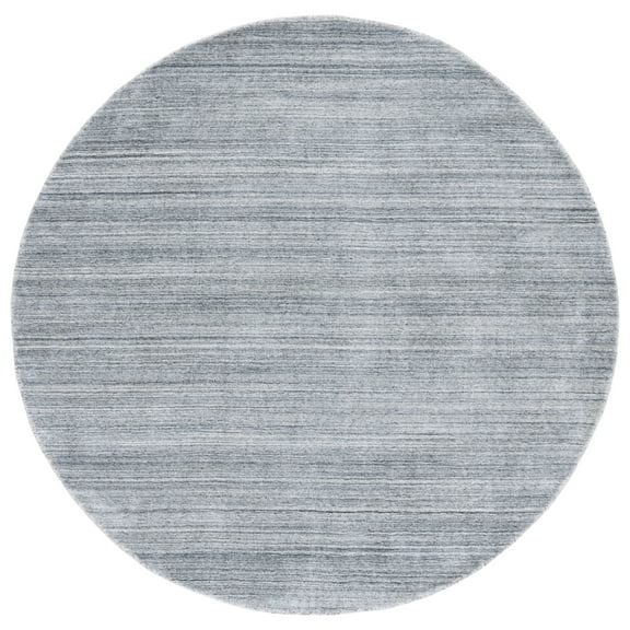 SAFAVIEH Mirage Branislav Solid Area Rug, Ash, 6' x 6' Round