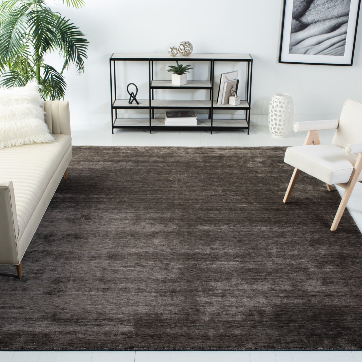 SAFAVIEH Mirage Branislav Solid Area Rug, Beige, 8' x 10'