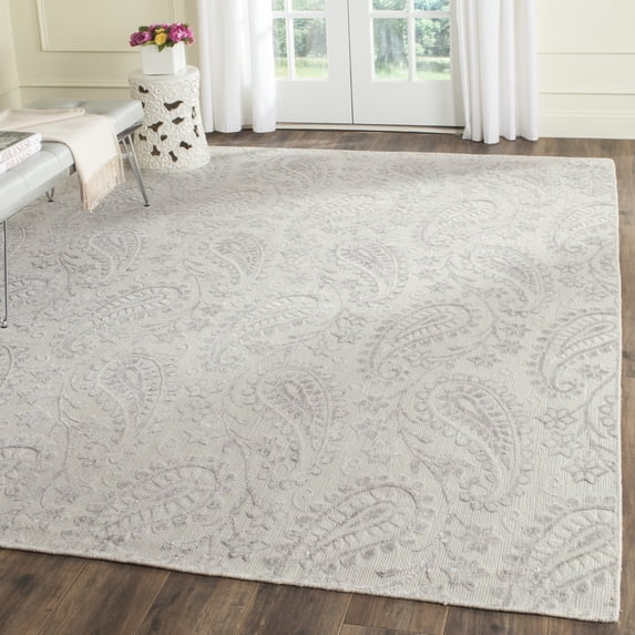 Safavieh Mirage Calleigh Paisley Area Rug, Ivory/Silver, 6' x 9'