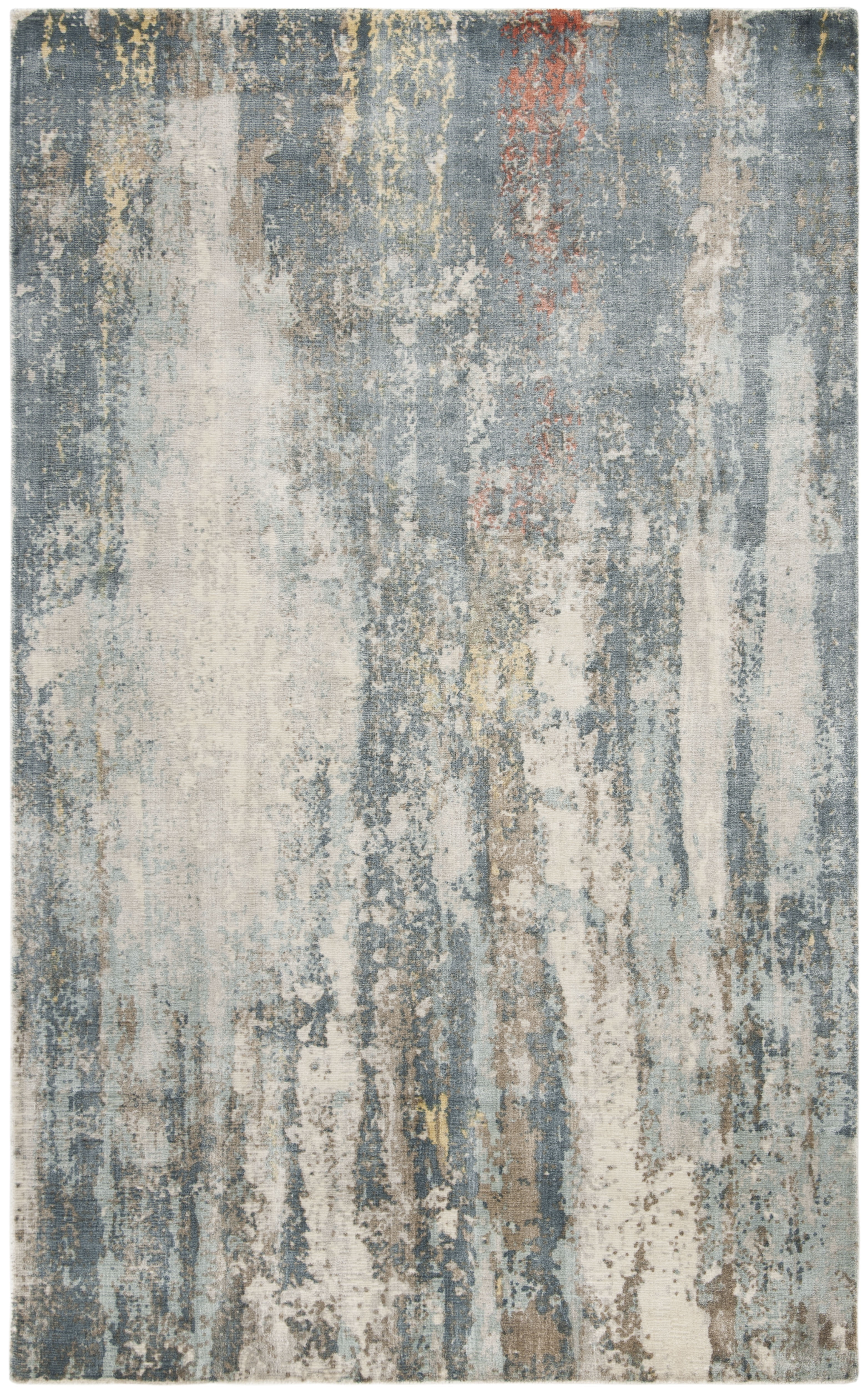 SAFAVIEH Mirage Crystal Abstract Area Rug, Blue/Grey, 9' x 12'