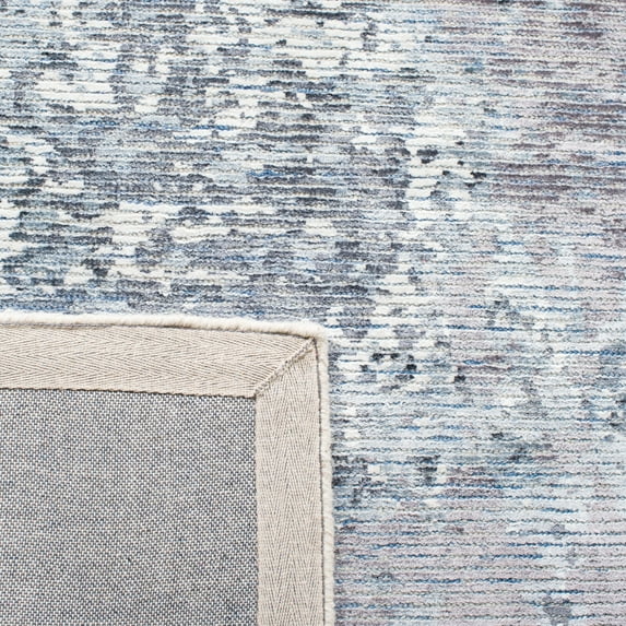 SAFAVIEH Mirage Fiber Abstract Distressed Area Rug, Grey/Ivory, 9' x 12'