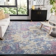 thumbnail image 1 of SAFAVIEH Mirage Fiber Abstract Distressed Area Rug, Navy/Rust, 6' x 9', 1 of 5