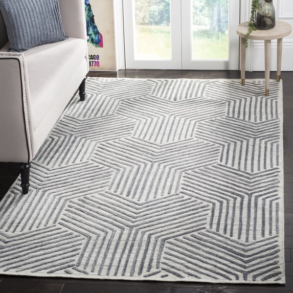 Safavieh Mirage Giffard Geometric Area Rug, Light Gray/Charcoal, 5' x 8'