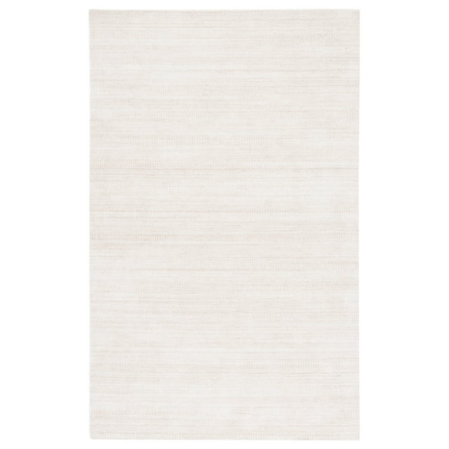 SAFAVIEH Mirage Handan Distressed Polyester Area Rug, Beige/Ivory, 5' x 8'