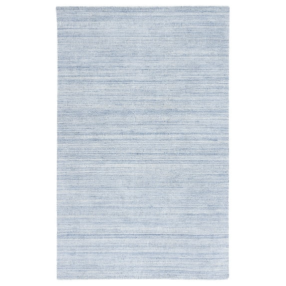 SAFAVIEH Mirage Handan Distressed Polyester Area Rug, Blue/Ivory, 10' x 14'
