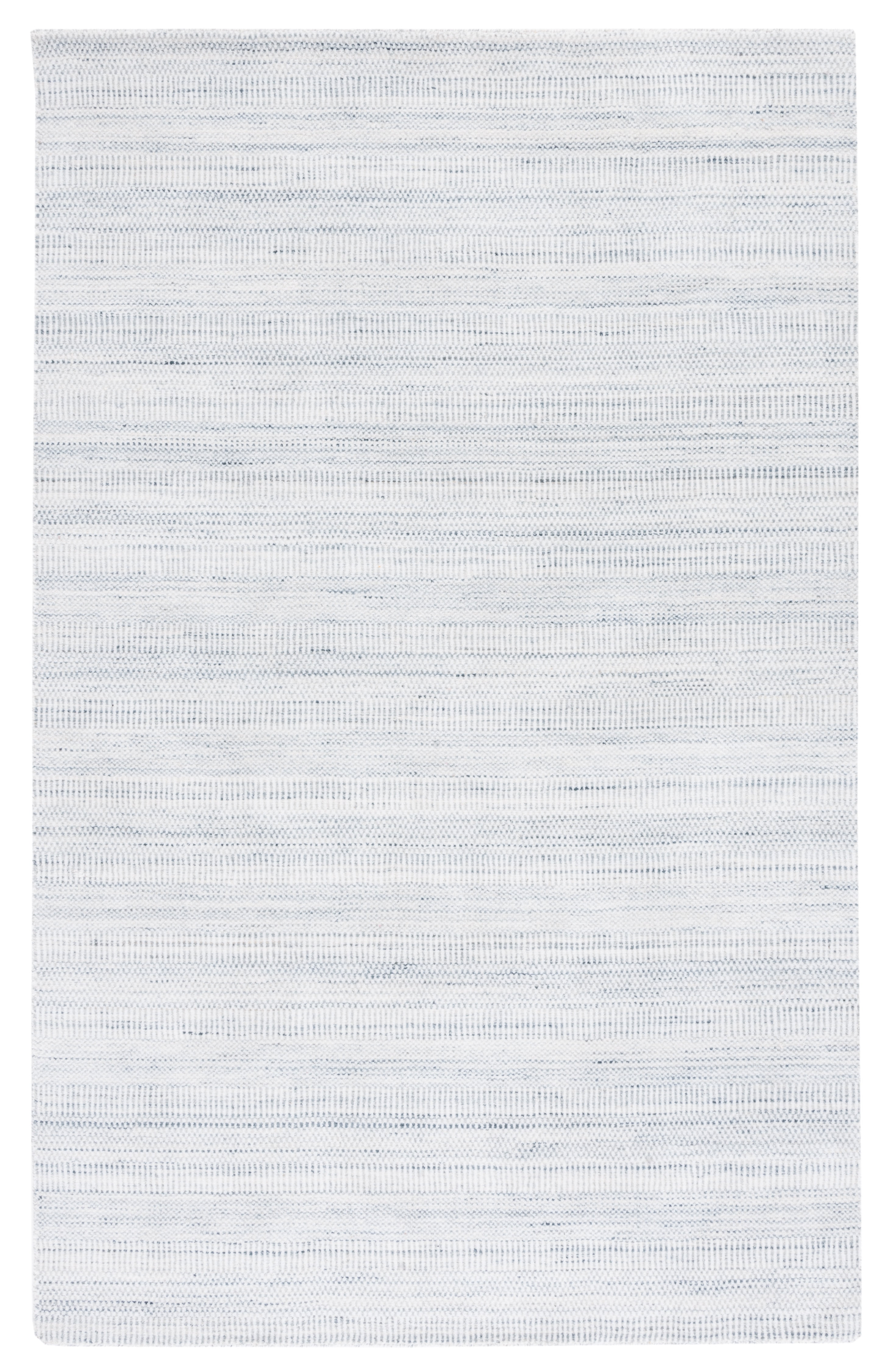 Luxurious Mirage Light Grey Hand-Knotted 8' x 10' Area Rug