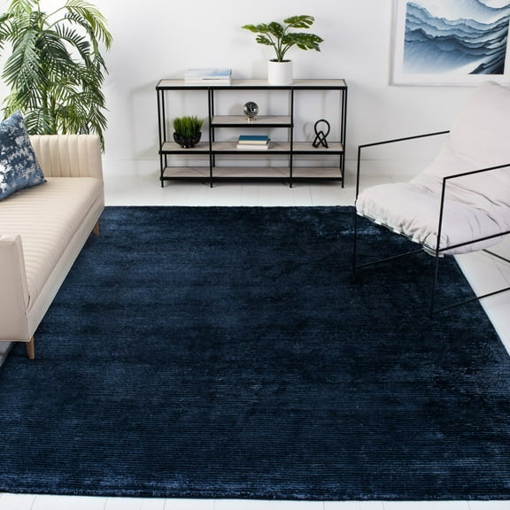 SAFAVIEH Mirage Isidor Solid Overdyed Area Rug, India Ink, 8' x 10'