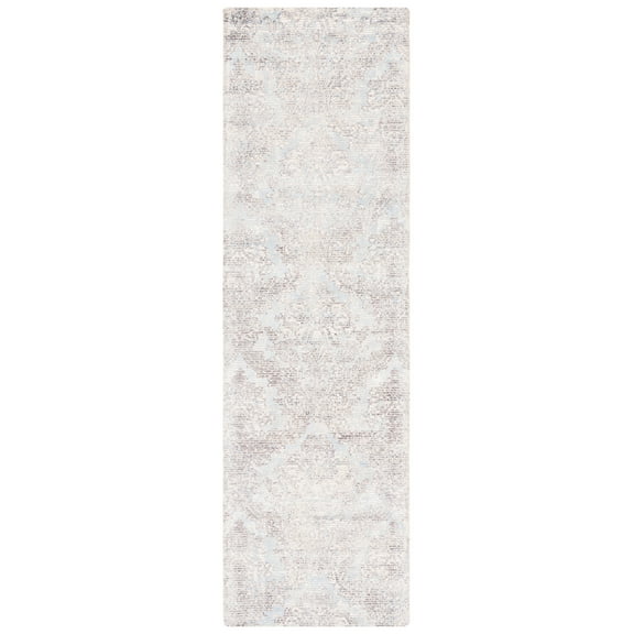SAFAVIEH Mirage Jacqueline Floral Runner Rug, Light Blue/Grey, 2'3" x 8'