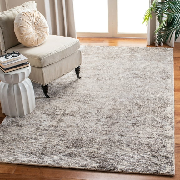 SAFAVIEH Mirage Jacqueline Floral Trellis Area Rug, Silver/Ivory, 5' x 8'