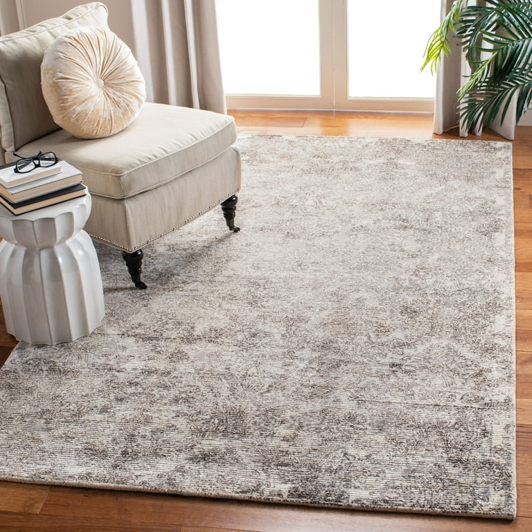 SAFAVIEH Mirage Jacqueline Floral Trellis Area Rug, Silver/Ivory