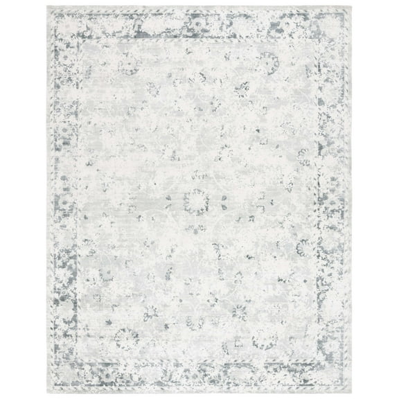 SAFAVIEH Mirage Jaxon Floral Area Rug, Grey/Teal, 8' x 10'