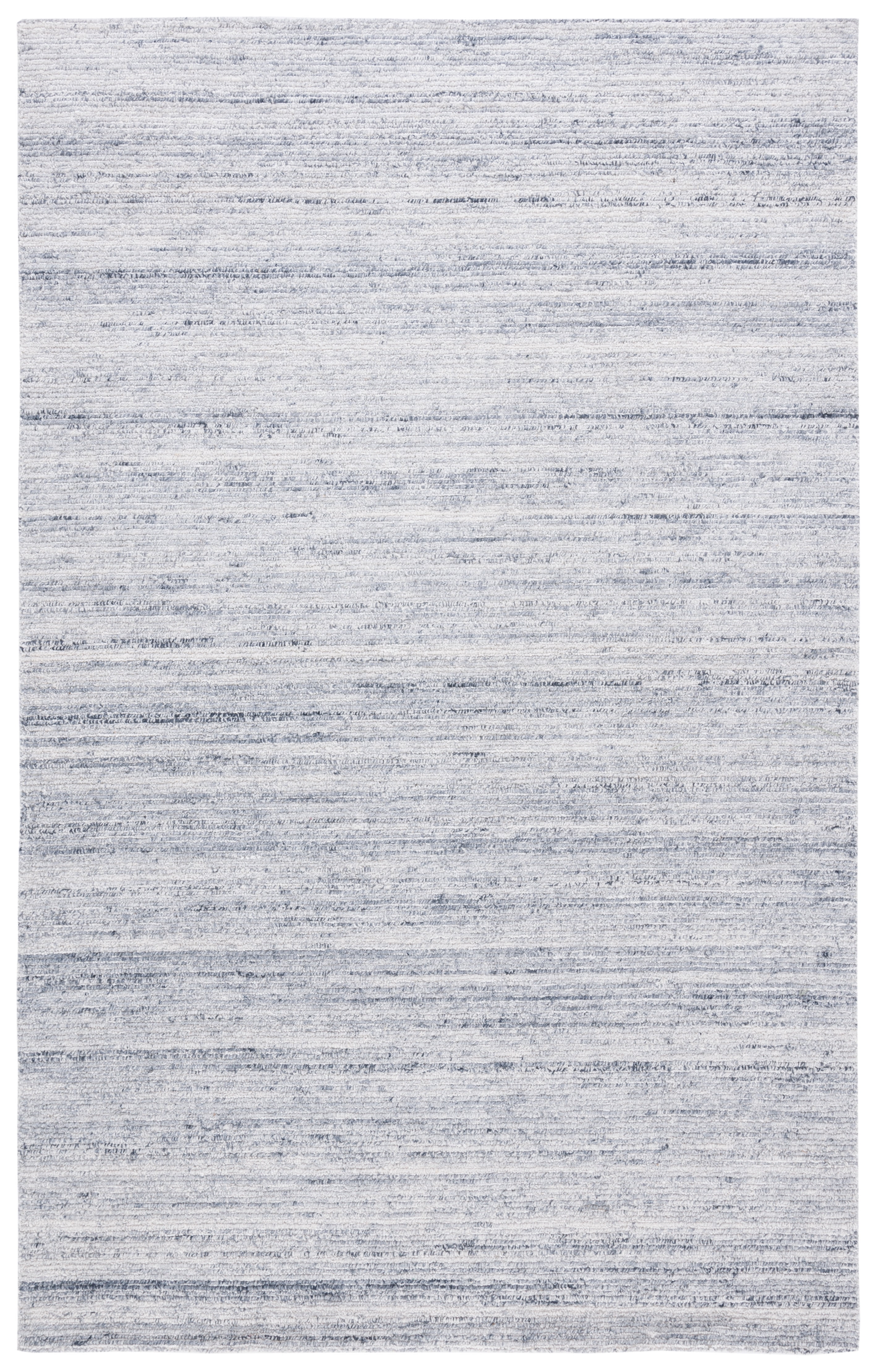 SAFAVIEH Mirage Lecia Striped Polyester Area Rug, Blue/Ivory, 5' x 8'