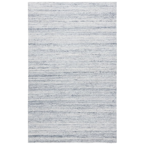 SAFAVIEH Mirage Lecia Striped Polyester Area Rug, Blue/Ivory, 8' x 10'