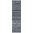 thumbnail image 1 of SAFAVIEH Mirage Lecia Striped Polyester Runner Rug, Dark Gray/Ivory, 2'3" x 9', 1 of 8