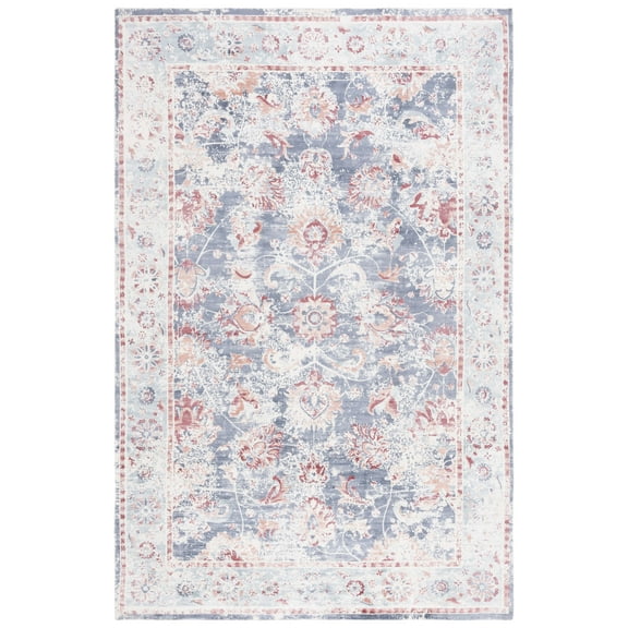 SAFAVIEH Mirage Moema Floral Area Rug, Blue/Copper, 6' x 9'