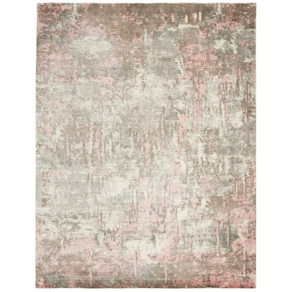 SAFAVIEH Mirage Natalee Vintage Abstract Area Rug, Pink/Grey, 8' x 10'
