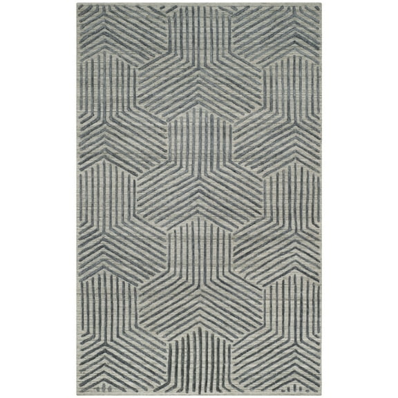 SAFAVIEH Mirage Peregrine Solid Area Rug, Graphite, 10' x 14'