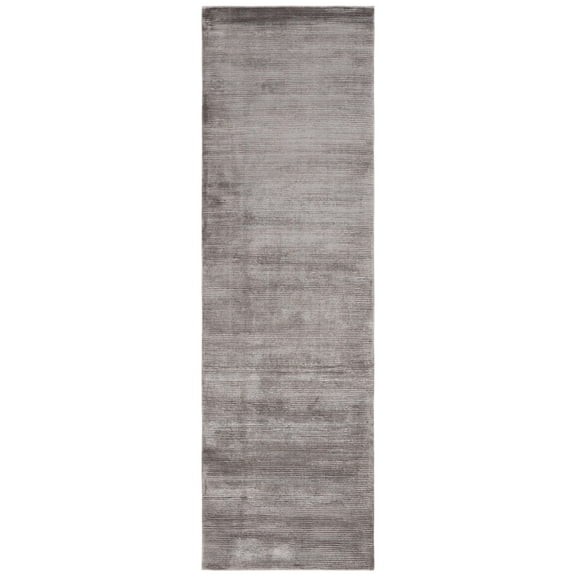 SAFAVIEH Mirage Peregrine Solid Runner Rug, Graphite, 3' x 10'