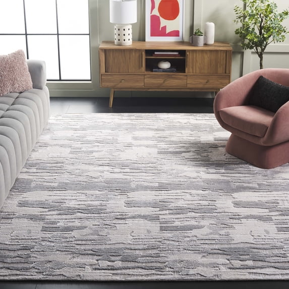 Safavieh Mirage Rachel Geometric Area Rug, Gray/Silver, 8' x 10'
