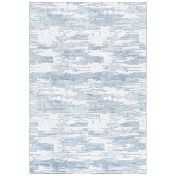 SAFAVIEH Mirage Rachel Geometric Area Rug, Light Blue/Ivory, 6' x 9'