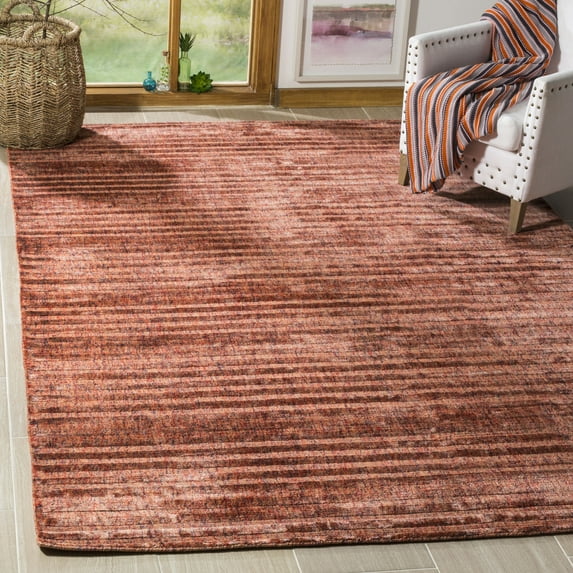 SAFAVIEH Mirage Terrence Striped Area Rug, Rust, 8' x 10'