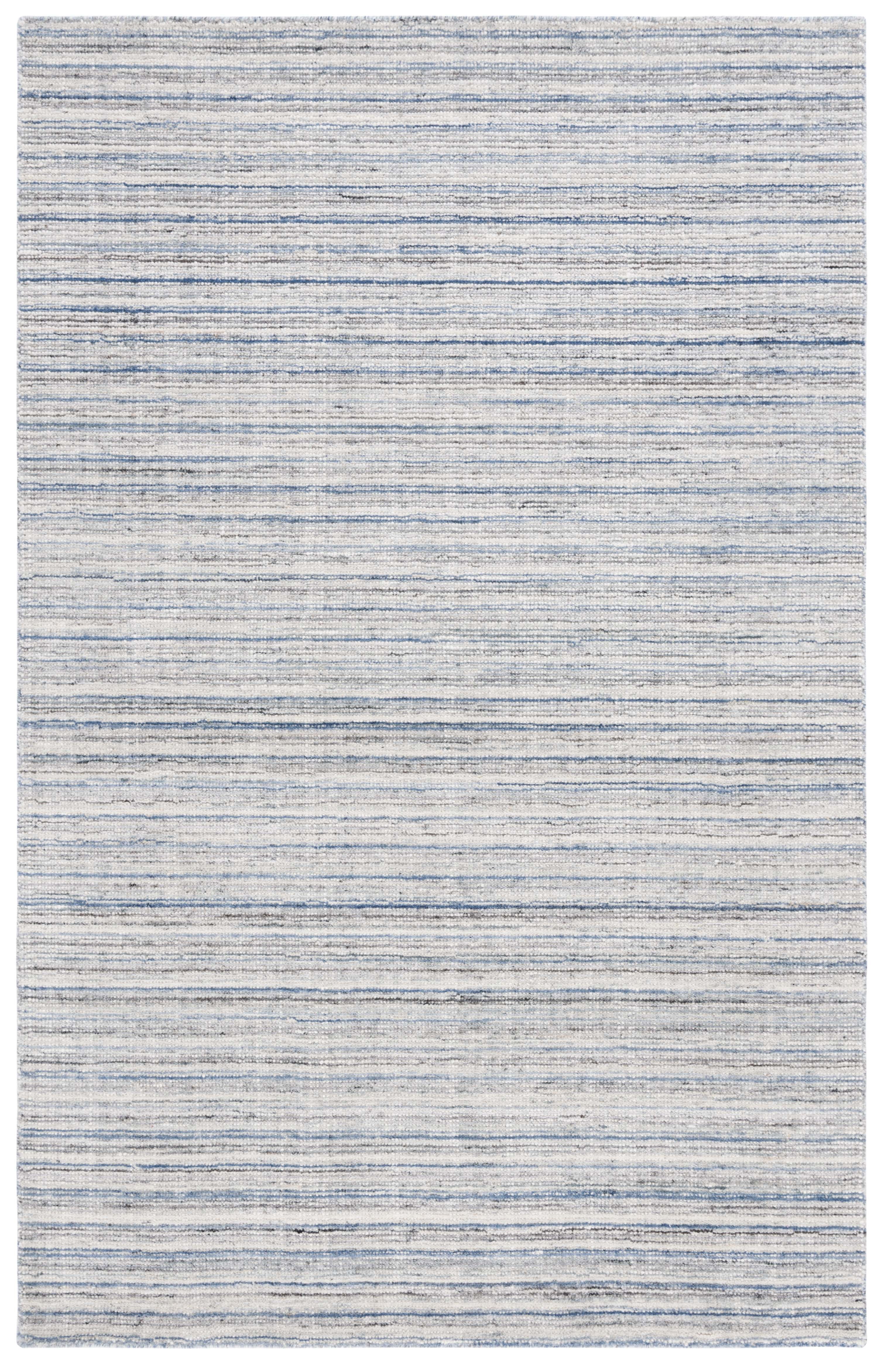 SAFAVIEH Mirage Toby Solid Area Rug, Ivory/Blue, 4' x 6'