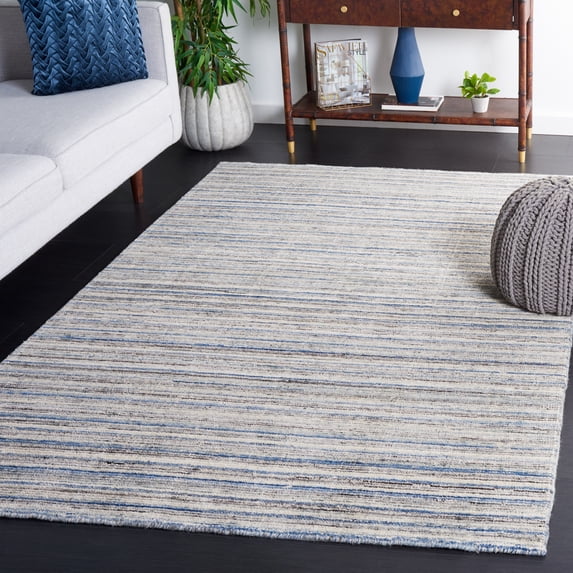Safavieh Mirage Toby Solid Area Rug, Ivory/Blue, 6' x 6' Square