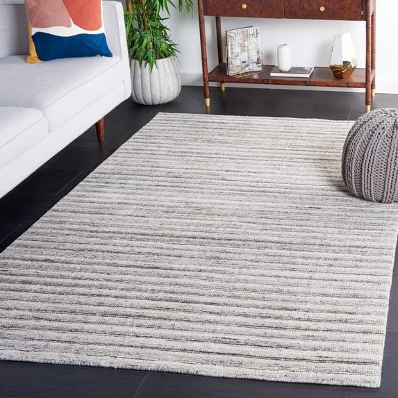 Safavieh Mirage Toby Solid Area Rug, Ivory/Dark Gray, 3' x 5'
