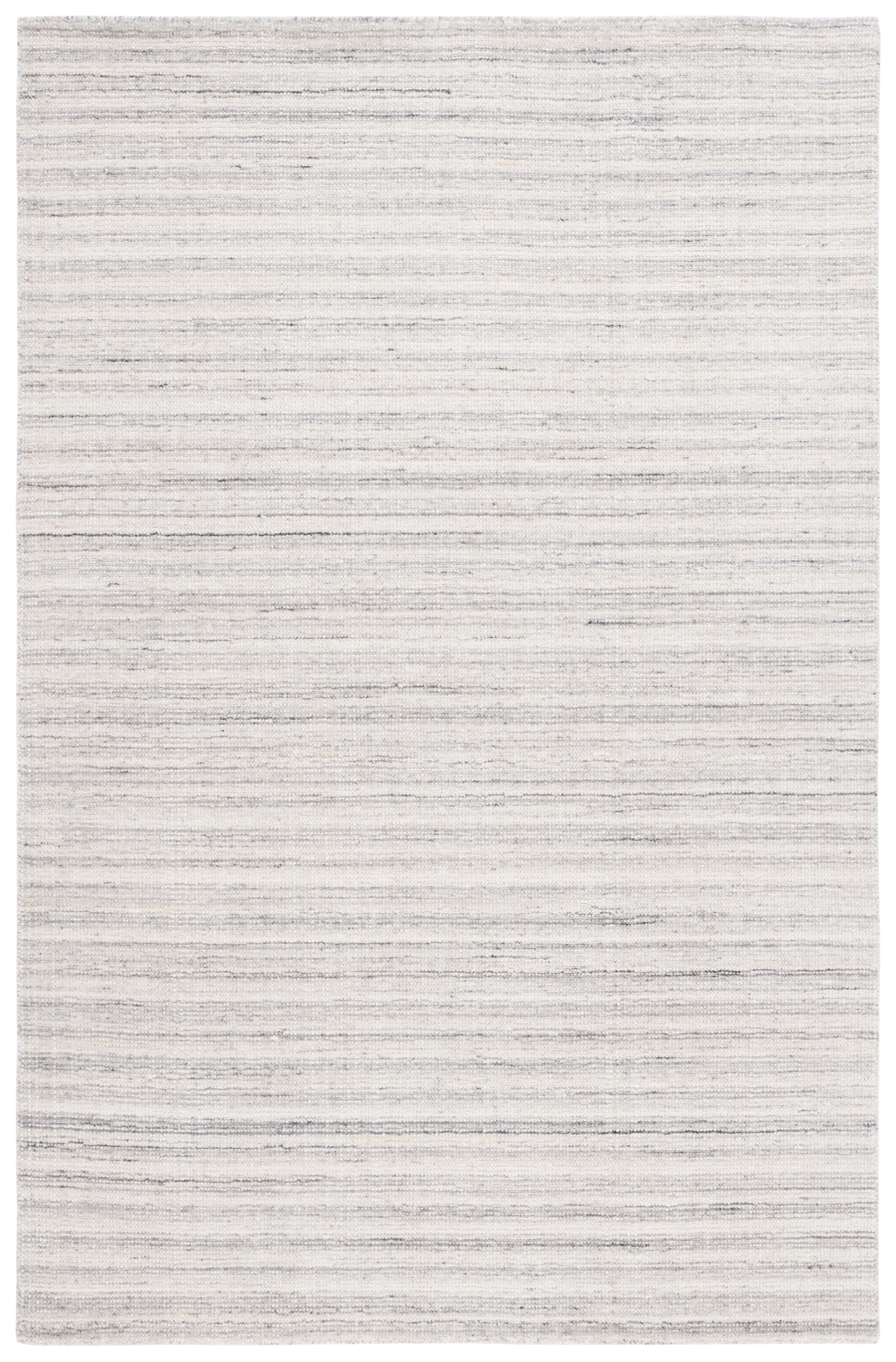 SAFAVIEH Mirage Toby Solid Area Rug, Ivory/Gray, 5' x 8'