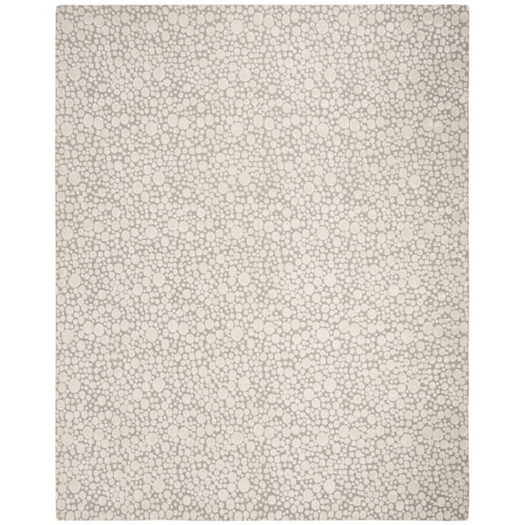 SAFAVIEH Mirage Xanthia Geometric Area Rug, Silver/Cream, 9' x 12'