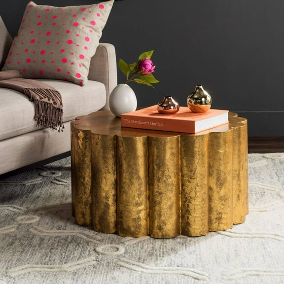 SAFAVIEH Miriam Classic Solid Metal Coffee Table, Gold