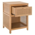 thumbnail image 1 of SAFAVIEH Miya Rustic Coastal 1 Drawer Nightstand, Natural, 1 of 14