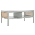 thumbnail image 1 of SAFAVIEH Miya Solid 2 Shelf Coffee Table, Grey/Natural, 1 of 11