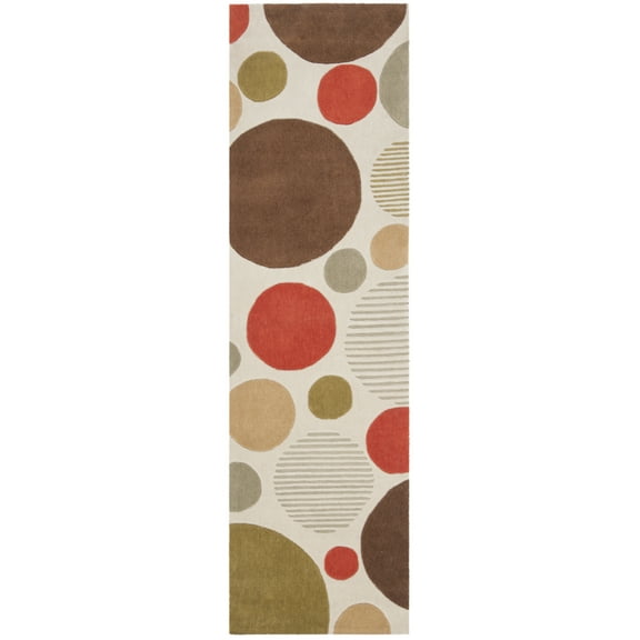 SAFAVIEH Modern Art MDA615A Handmade Ivory / Multi Rug