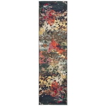SAFAVIEH Monaco Adolf Abstract Colorful Runner Rug, Brown/Teal, 2'2" x 8'