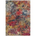 thumbnail image 1 of SAFAVIEH Monaco Aline Abstract Colorful Area Rug, Blue/Orange, 4' x 5'7", 1 of 5