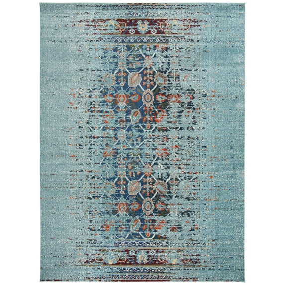 SAFAVIEH Monaco Annabelle Vintage Area Rug, Blue/Multi, 9' x 12'