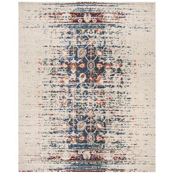 SAFAVIEH Monaco Annabelle Vintage Area Rug, Ivory/Blue, 8' x 10'