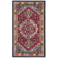 thumbnail image 1 of SAFAVIEH Monaco Ashley Bordered Area Rug, Red/Turquoise, 3'4" x 4'7", 1 of 8