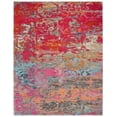 thumbnail image 1 of SAFAVIEH Monaco Bojan Abstract Colorful Area Rug, Fuchsia/Blue, 9' x 12', 1 of 6
