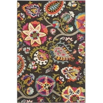 SAFAVIEH Monaco Damian Floral Area Rug, Brown/Multi, 3' x 5'