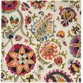 thumbnail image 1 of SAFAVIEH Monaco Damian Floral Area Rug, Ivory/Multi, 6'7" x 6'7" Square, 1 of 6