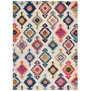 SAFAVIEH Monaco Darwin Abstract Area Rug, Ivory/Multi, 9' X 12'