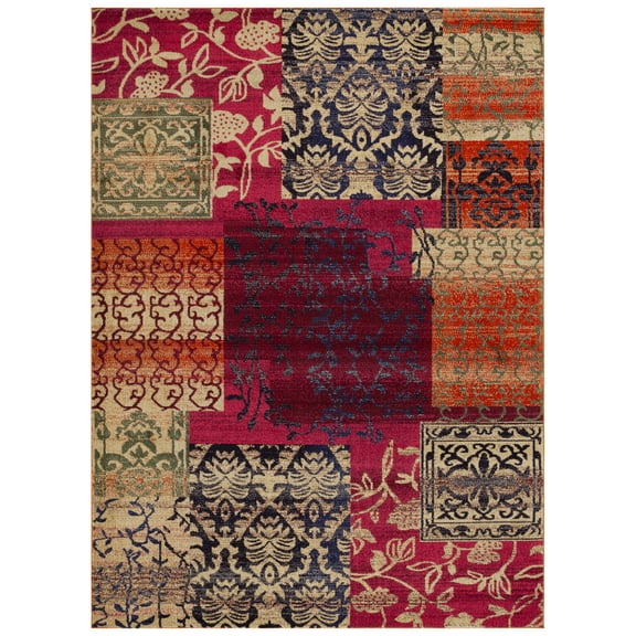 SAFAVIEH Monaco Deacon Geometric Area Rug, Multi, 9' x 12'