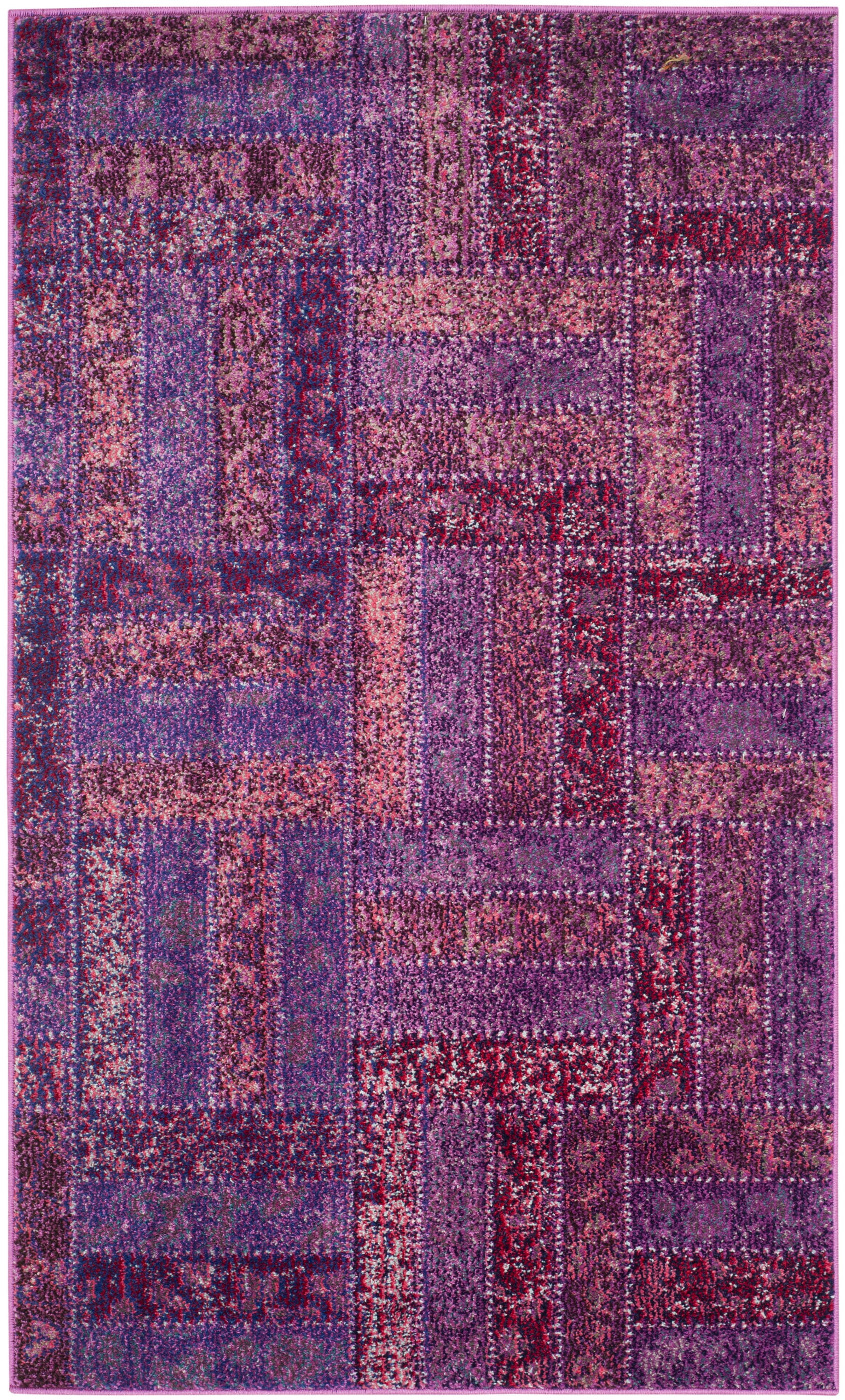 Bohemian Bliss Reversible Hand-Knotted Cotton Rug - Blue, 3' x 5'