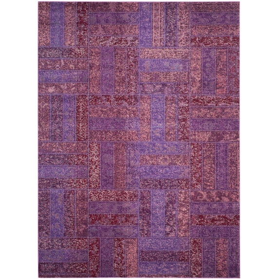 SAFAVIEH Monaco Dermot Geometric Area Rug, Purple/Multi, 9' x 12'