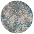 thumbnail image 1 of SAFAVIEH Monaco Driskoll Abstract Area Rug, Grey/Light Blue, 3' x 3' Round, 1 of 6