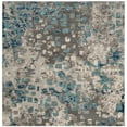 thumbnail image 1 of SAFAVIEH Monaco Driskoll Abstract Area Rug, Grey/Light Blue, 6'7" x 6'7" Square, 1 of 5