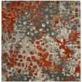thumbnail image 1 of SAFAVIEH Monaco Driskoll Abstract Area Rug, Grey/Orange, 5' x 5' Square, 1 of 6