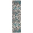 thumbnail image 1 of SAFAVIEH Monaco Driskoll Abstract Runner Rug, Grey/Light Blue, 2'2" x 10', 1 of 6